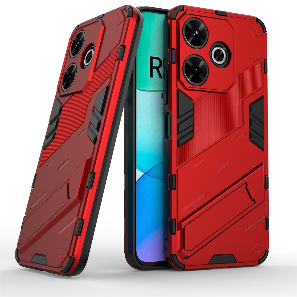 EIDERWOOD Xiaomi Redmi 13 Hybrid Bagside Cover m. Kickstand - Rød