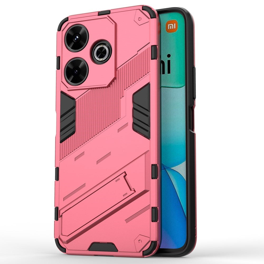 EIDERWOOD Xiaomi Redmi 13 Hybrid Bagside Cover m. Kickstand - Lyserød