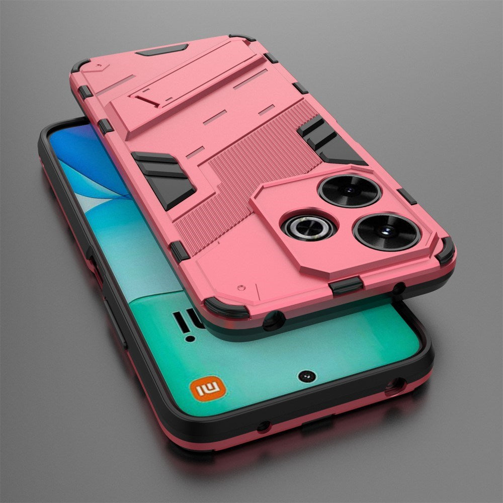 EIDERWOOD Xiaomi Redmi 13 Hybrid Bagside Cover m. Kickstand - Lyserød