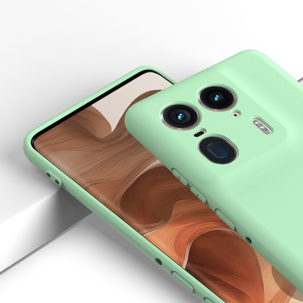 EIDERWOOD Motorola Edge 50 Ultra Liquid Silikone Bagside Cover m. Strop - Grøn