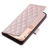 EIDERWOOD iPhone 16 Pro Max Læder Flip Cover m. Pung & Strop - Rhombus - Rose Gold