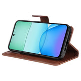 EIDERWOOD Xiaomi Redmi 13 Kunstlæder Flip Cover m. Pung og Strop - Brun