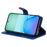 EIDERWOOD Xiaomi Redmi 13 Kunstlæder Flip Cover m. Pung og Strop - Blå