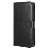 HTC U24 Pro (5G) - EIDERWOOD Blankt Læder Cover m. Pung & Strop - Sort