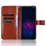 HTC U24 Pro (5G) - EIDERWOOD Blankt Læder Cover m. Pung & Strop - Brun
