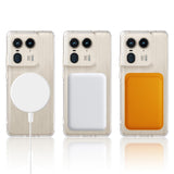 EIDERWOOD Motorola Edge 50 Ultra Hybrid Plastik Bagside Cover - MagSafe Kompatibel - Gennemsigtig / Hvid