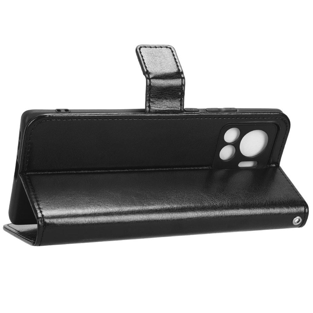 EIDERWOOD Motorola Edge 30 Ultra Kunstlæder Flip Cover m. Pung & Ståfunktion - Sort