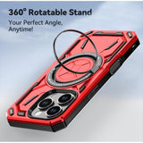 EIDERWOOD iPhone 16 Pro Håndværker Bagside Cover m. Magnetisk Kickstand - MagSafe Kompatibel - Sort