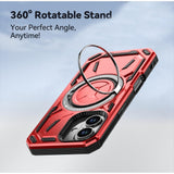 EIDERWOOD iPhone 16 Håndværker Bagside Cover m. Magnetisk Kickstand - MagSafe Kompatibel - Lyslilla