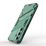 Samsung Galaxy S24 FE Hybrid Bagside Cover m. Kickstand - Grøn