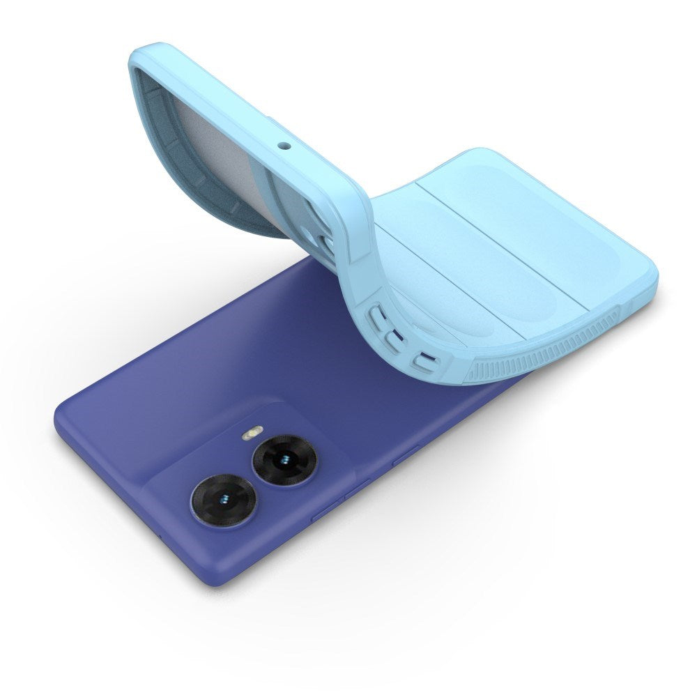 EIDERWOOD Motorola Moto G85 (5G) Fleksibelt Plastik Bagside Cover - Lyseblå