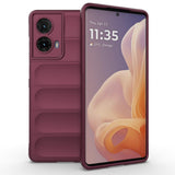 EIDERWOOD Motorola Moto G85 (5G) Fleksibelt Plastik Bagside Cover - Bordeaux Rød