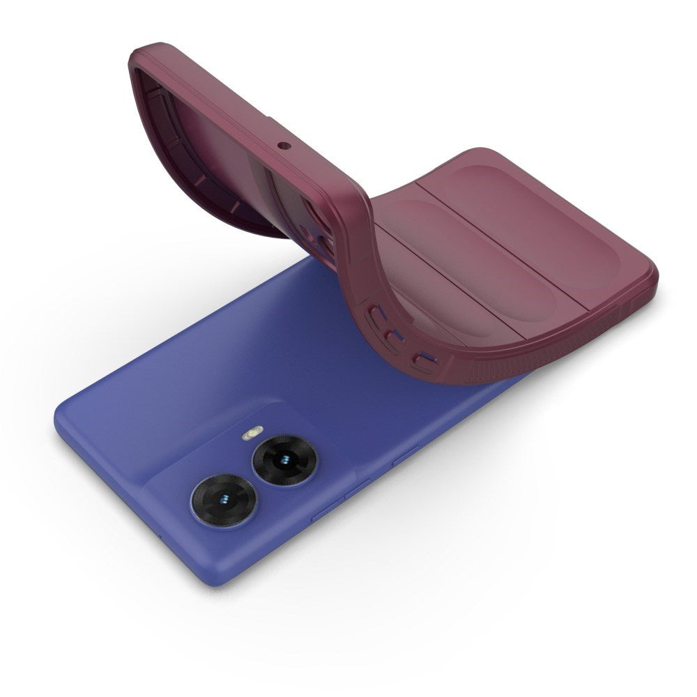 EIDERWOOD Motorola Moto G85 (5G) Fleksibelt Plastik Bagside Cover - Bordeaux Rød