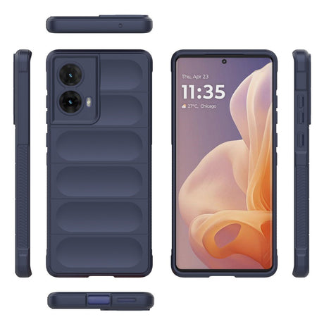 EIDERWOOD Motorola Moto G85 (5G) Fleksibelt Plastik Bagside Cover - Mørkeblå