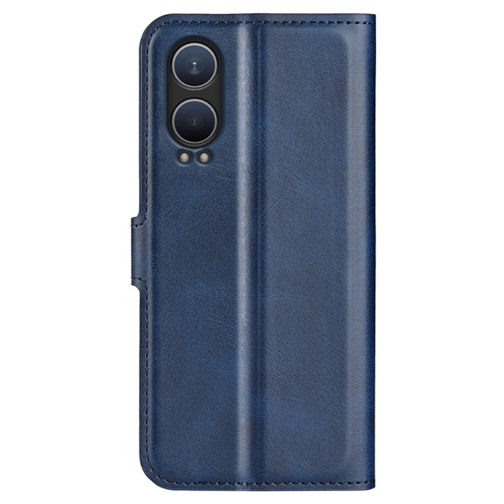 EIDERWOOD OnePlus Nord CE4 Lite (5G) Læder Flip Cover m. Kortholder & Magnetisk Luk - Blå