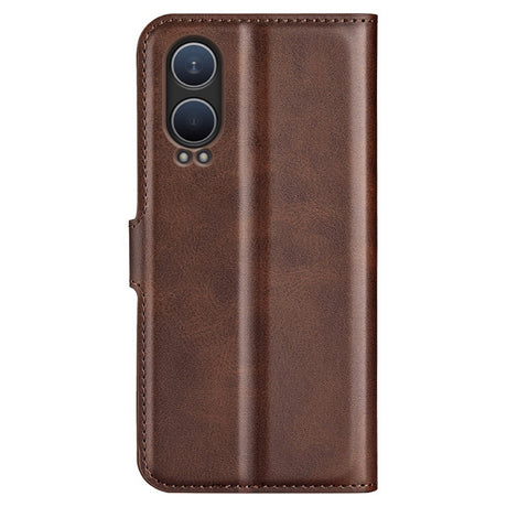 EIDERWOOD OnePlus Nord CE4 Lite (5G) Læder Flip Cover m. Kortholder & Magnetisk Luk - Brun