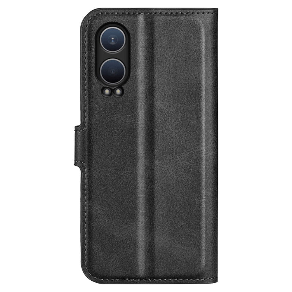 EIDERWOOD OnePlus Nord CE4 Lite (5G) Læder Flip Cover m. Kortholder & Magnetisk Luk - Sort