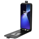 EIDERWOOD OnePlus Nord CE4 Lite (5G) Vertikalt Mobil Flip Cover m. Kortholder - Sort