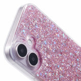 EIDERWOOD iPhone 16 Glitter Bagside Cover - Lyserød