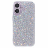 EIDERWOOD iPhone 16 Glitter Bagside Cover - Sølv