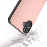 EIDERWOOD iPhone 16 Læderbelagt Plastik Bagside Cover - Lyserød