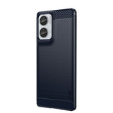 Motorola Moto G85 (5G) / S50 Neo (5G) Brushed Carbon Bagside Cover - Blå