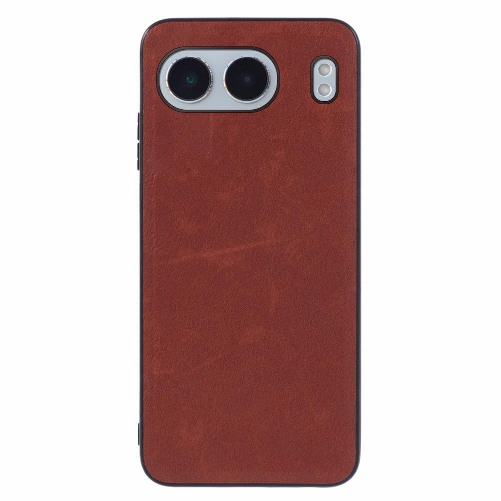 EIDERWOOD OnePlus Nord 4 Læderbelagt Plastik Bagside Cover - Brun