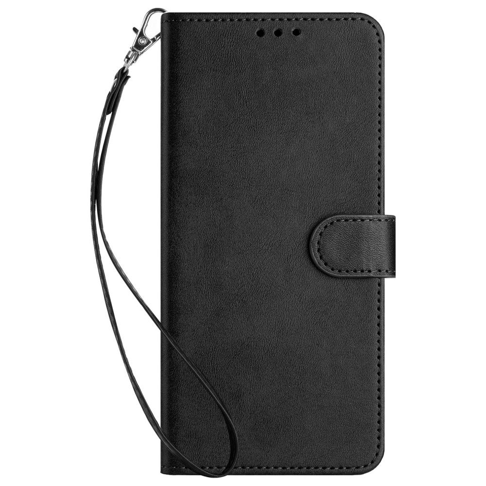 EIDERWOOD Motorola G85 (5G) Læder Flip Cover m. Kortholder & Strop - Sort