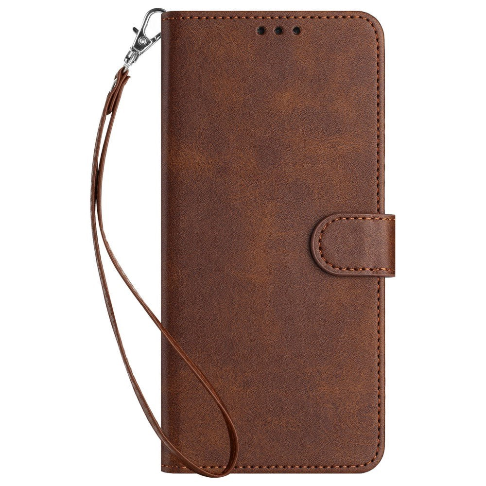 EIDERWOOD Motorola G85 (5G) Læder Flip Cover m. Kortholder & Strop - Brun