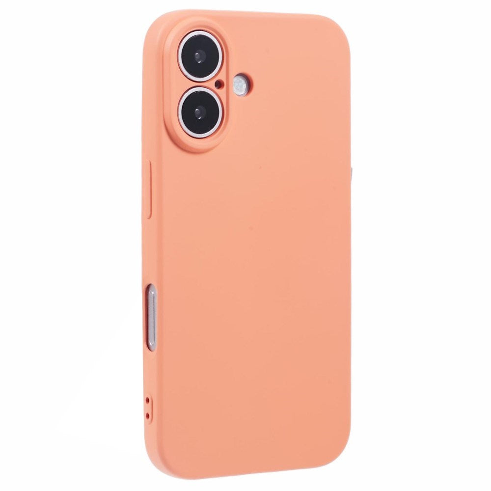 EIDERWOOD iPhone 16 Mat Fleksibel Plastik Bagside Cover - Orange