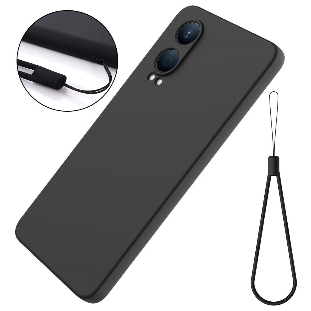 EIDERWOOD OnePlus Nord CE4 Lite (5G) Liquid Silikone Mobil Cover m. Strop - Sort