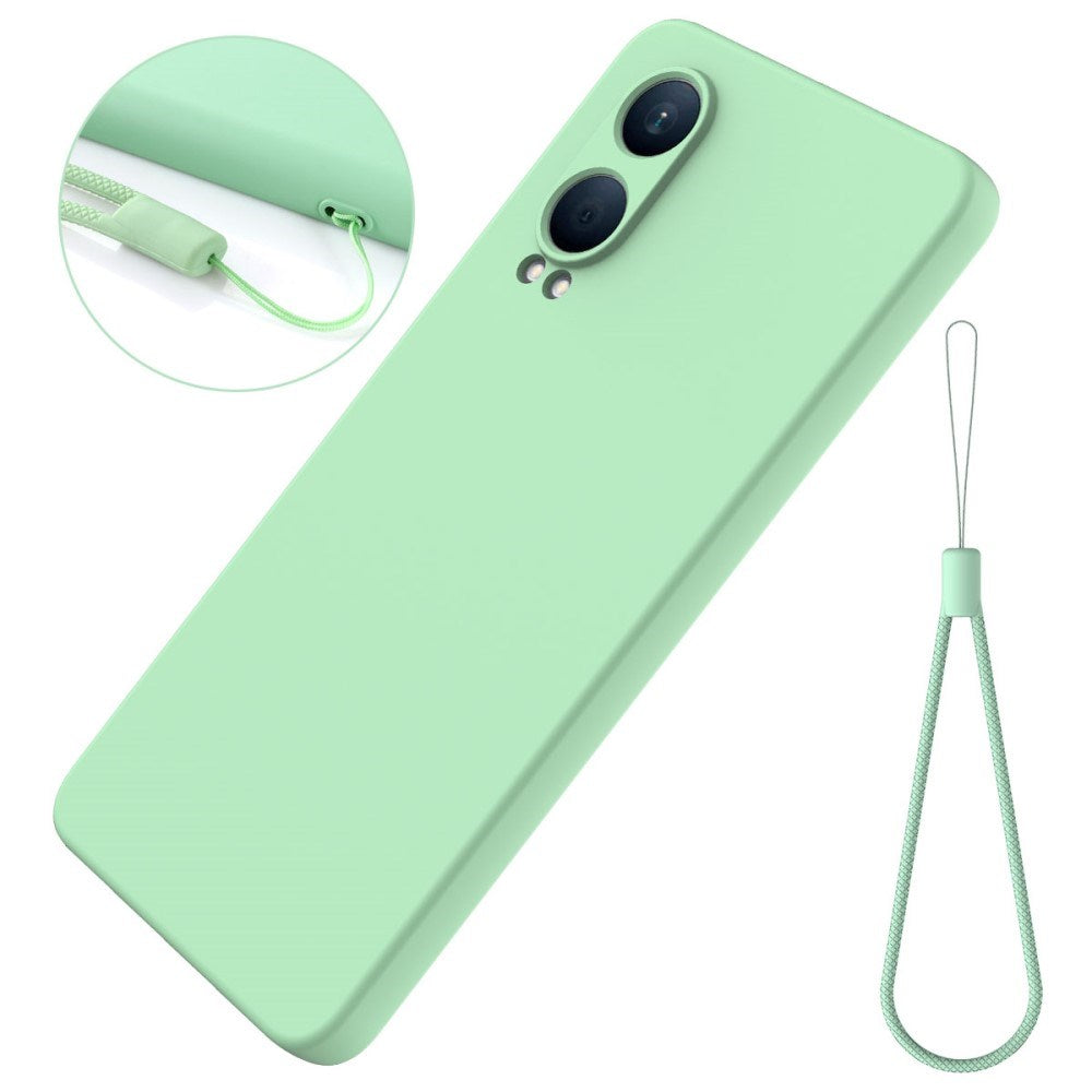 EIDERWOOD OnePlus Nord CE4 Lite (5G) Liquid Silikone Mobil Cover m. Strop - Grøn