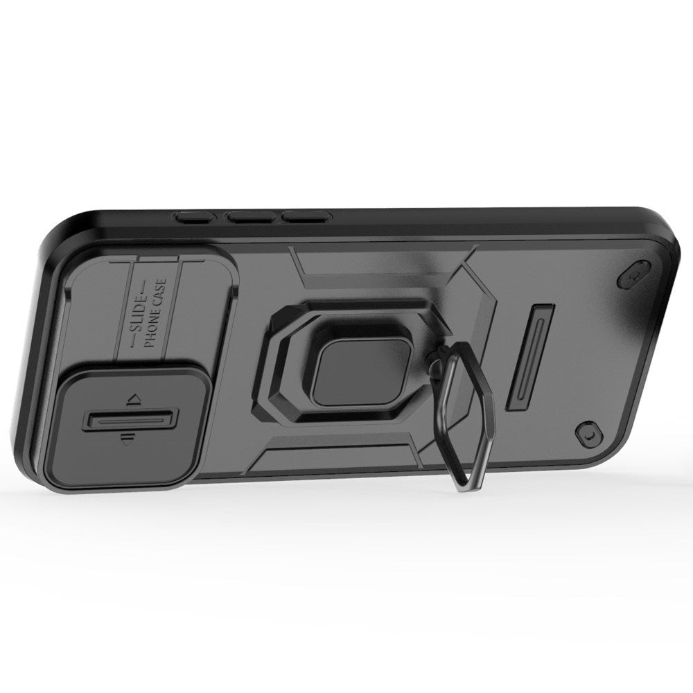 EIDERWOOD iPhone 16 Pro Max Håndværker Bagside Cover m. Magnetisk Kickstand & Cam Slider - Sort