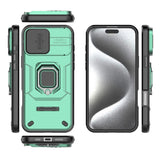 EIDERWOOD iPhone 16 Pro Max Håndværker Bagside Cover m. Magnetisk Kickstand & Cam Slider - Grøn