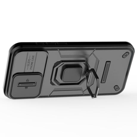 EIDERWOOD iPhone 16 Plus Håndværker Bagside Cover m. Magnetisk Kickstand & Cam Slider - Sort