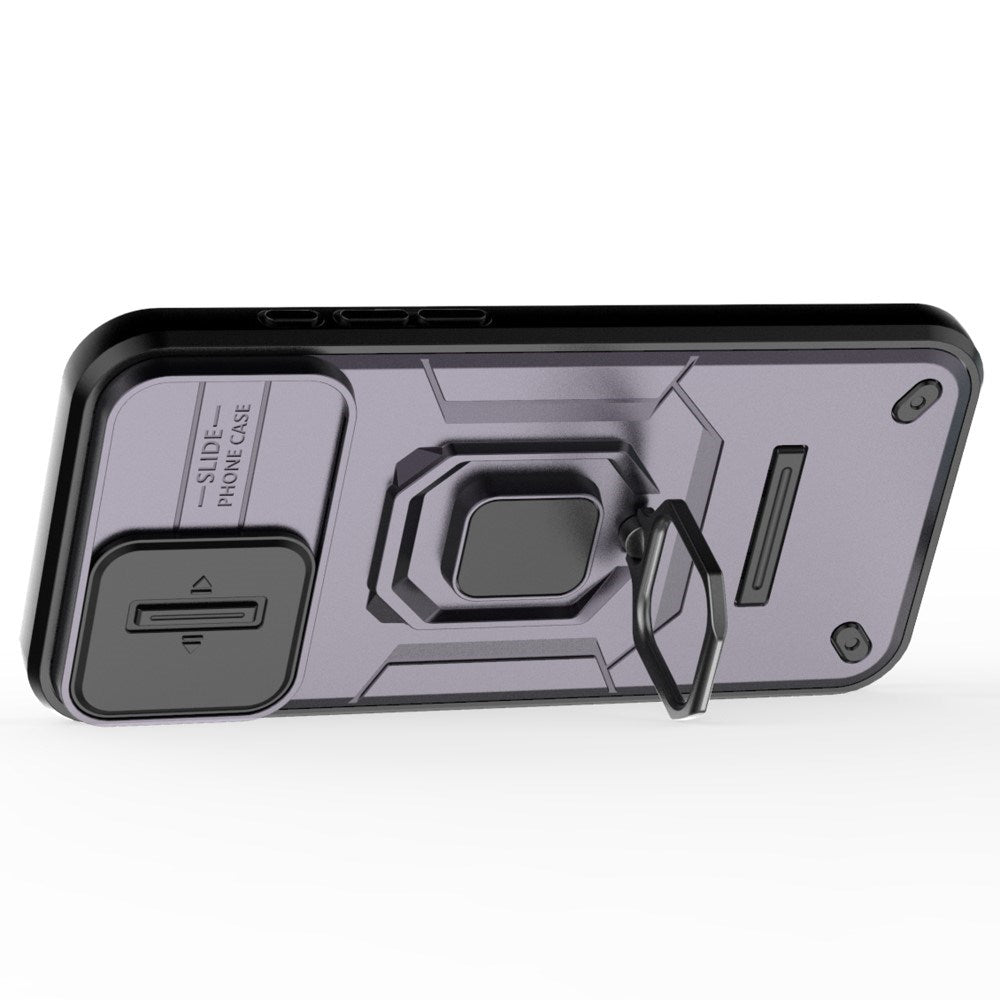 EIDERWOOD iPhone 16 Plus Håndværker Bagside Cover m. Magnetisk Kickstand & Cam Slider - Lilla