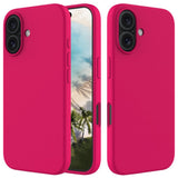EIDERWOOD iPhone 16 Plus Silikone Cover - Foret Inderside - Koralrød