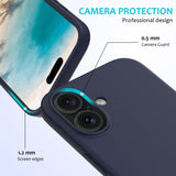 EIDERWOOD iPhone 16 Plus Silikone Cover - Foret Inderside - Mørkeblå