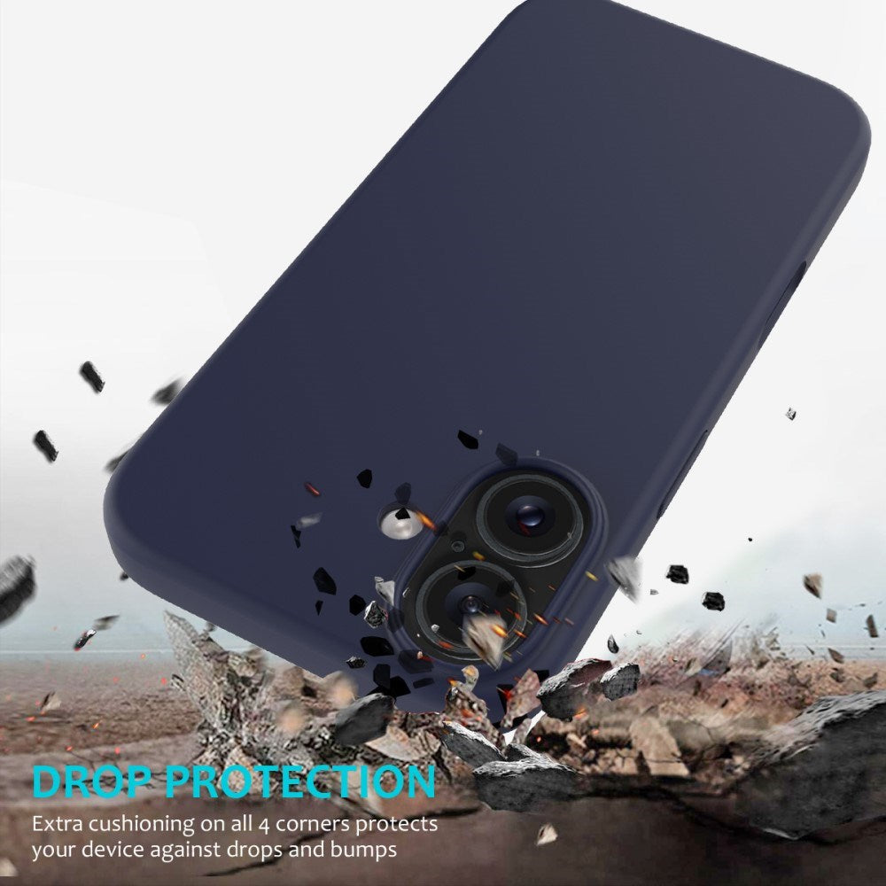 EIDERWOOD iPhone 16 Plus Silikone Cover - Foret Inderside - Mørkeblå