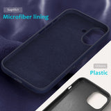 EIDERWOOD iPhone 16 Plus Silikone Cover - Foret Inderside - Mørkeblå