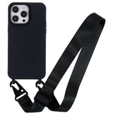 iPhone 16 Pro EIDERWOOD Fleksibelt Plastik Bagside Cover m. Strop - Sort