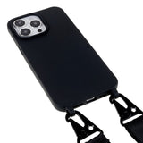 iPhone 16 Pro EIDERWOOD Fleksibelt Plastik Bagside Cover m. Strop - Sort