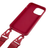 iPhone 16 Pro EIDERWOOD Fleksibelt Plastik Bagside Cover m. Strop - Rød