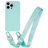 iPhone 16 Pro EIDERWOOD Fleksibelt Plastik Bagside Cover m. Strop - Mint Grøn