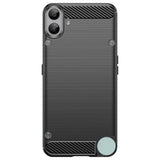 Nothing CMF Phone 1 - EIDERWOOD Brushed Carbon Fiber Fleksibelt Plastik Cover - Sort