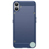 Nothing CMF Phone 1 - EIDERWOOD Brushed Carbon Fiber Fleksibelt Plastik Cover - Blå
