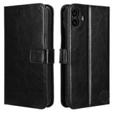 Nothing CMF Phone 1 - EIDERWOOD Kunstlæder Flip Cover m. Strop - Sort