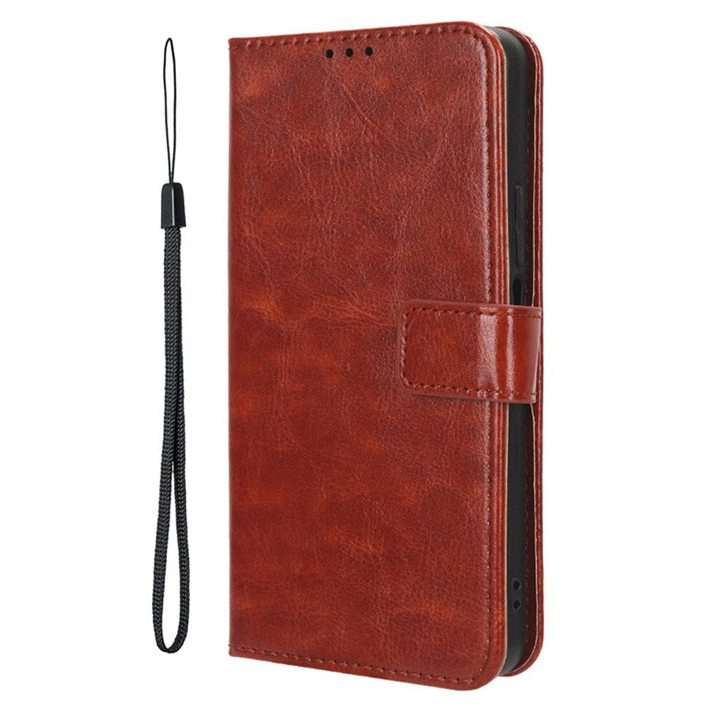 Honor 200 Smart - EIDERWOOD Kunstlæder Flip Cover m. Strop - Brun