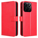 Honor 200 Smart - EIDERWOOD Kunstlæder Flip Cover m. Strop - Rød