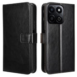 Honor 200 Smart - EIDERWOOD Kunstlæder Flip Cover m. Strop - Sort